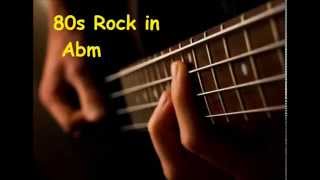 Video thumbnail of "Backing Track 80s Rock Abm  Ab minor"