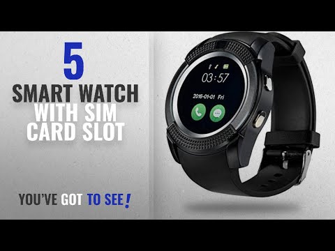 Top 10 Smart Watch With Sim Card Slot [2018]: CELESTECH V8 Smartwatch With SIM Card, 32 GB Memory