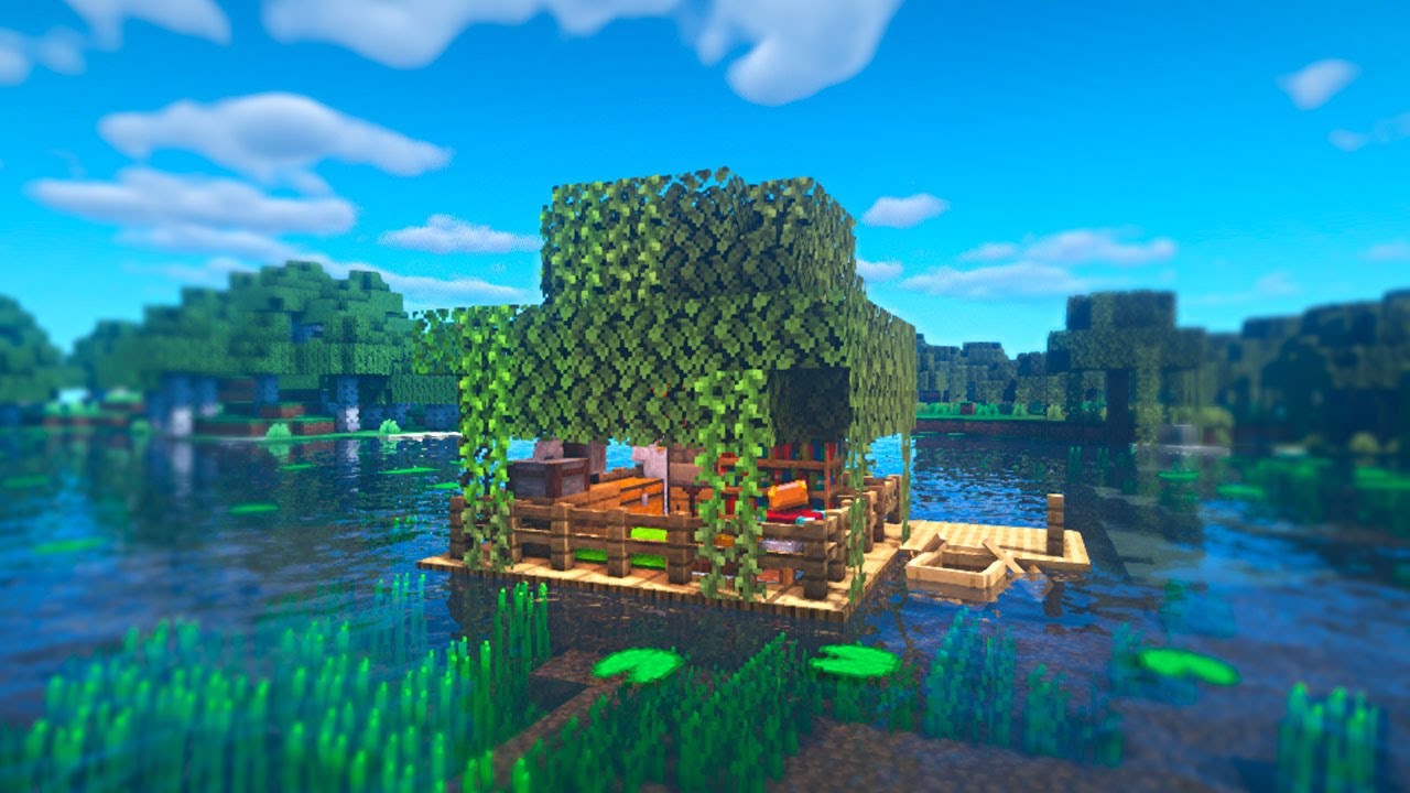 Minecraft | How to Build a swamp house - YouTube
