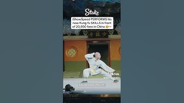 ISHOWSPEED performs his Kung-fu skills in front of a huge audience in china