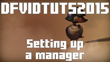 DFVIDTUTS2015 [part 11] Setting up a Manager