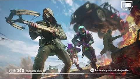 PUBG MOBILE old menu loading screen short clip before gameplay.