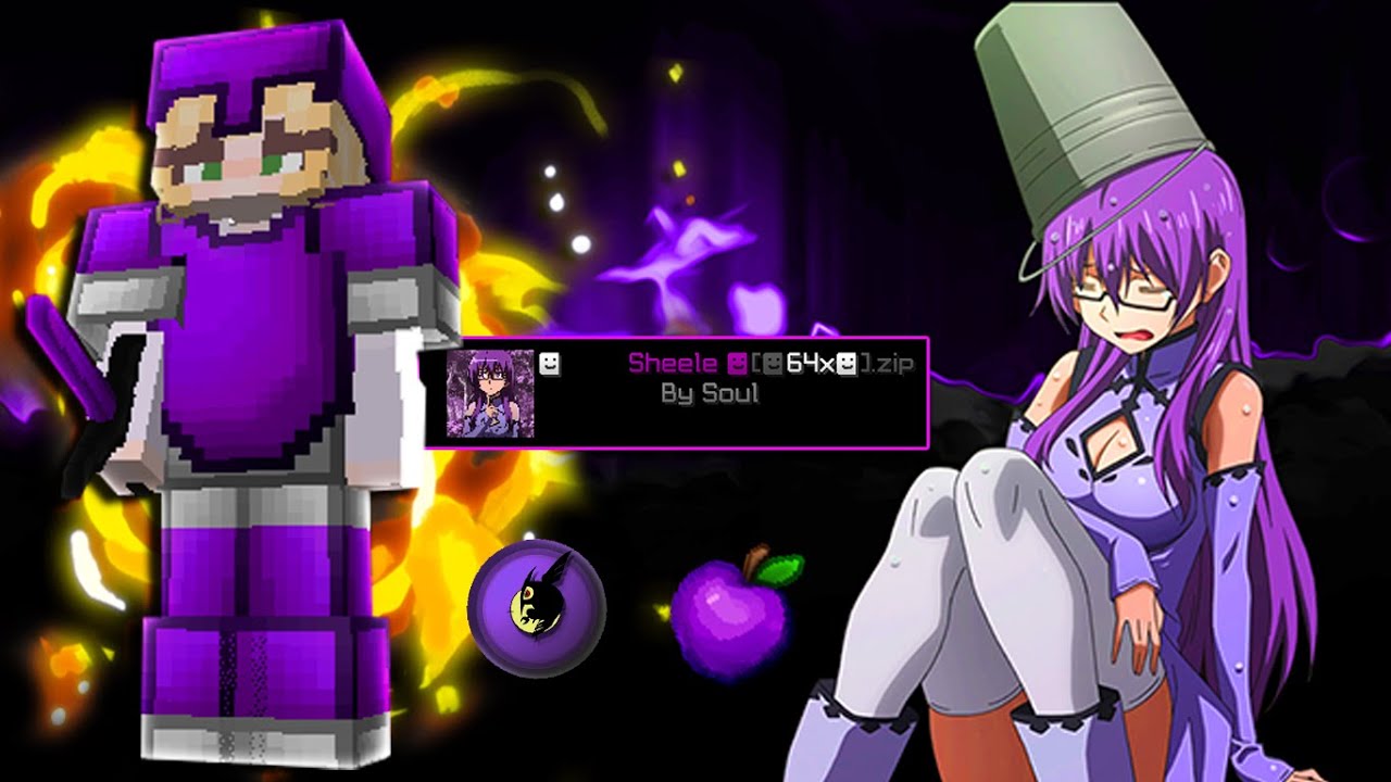 Sheele [64x]- MINECRAFT BEDWARS PVP TEXTURE PACK 1.8.9 (Anime texture ...