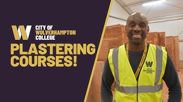 Discover our plastering courses! - City of Wolverhampton College
