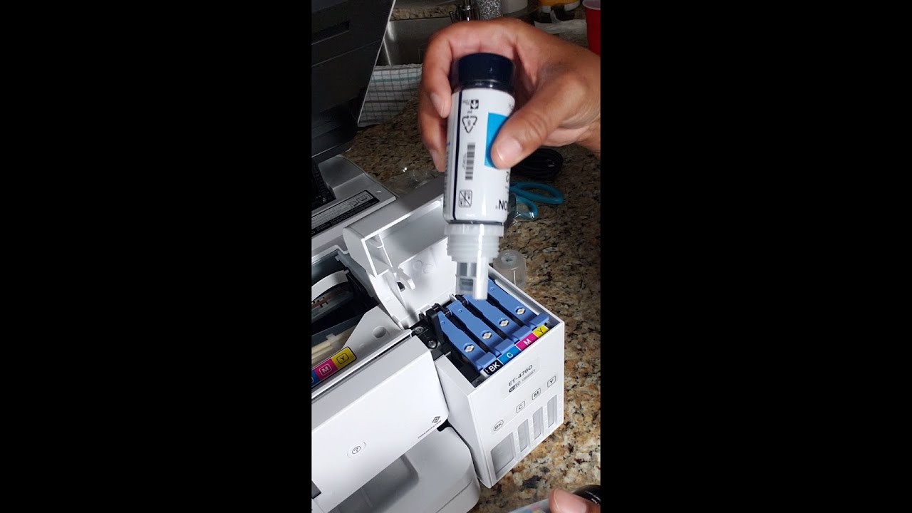 Epson EcoTank 4760 Printer Sublimation Ink Prep YouTube