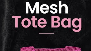 Mesh tote bag free pattern for you!