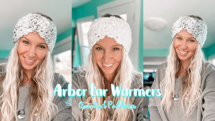 Crochet Headband Ear Warmer Pattern- Lemon Peel Stitch Headband Free  Crochet Pattern 