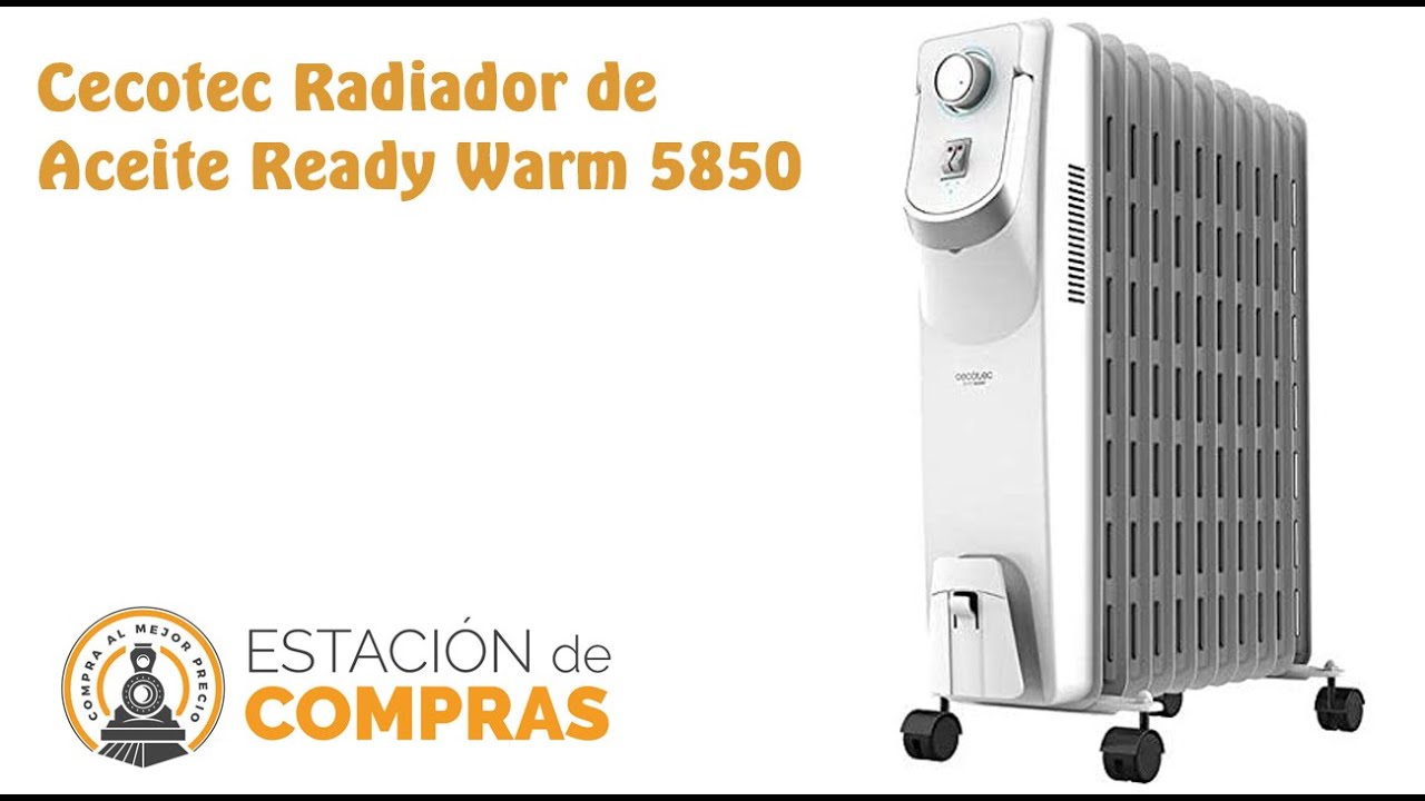 Cecotec Radiador de Aceite Ready Warm 5850 - Bajo consumo - YouTube