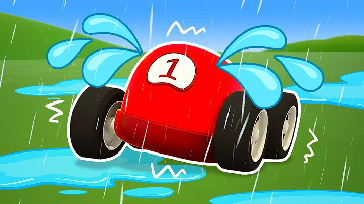 The construction vehicles and big trucks help racing cars build a weatherproof garage.