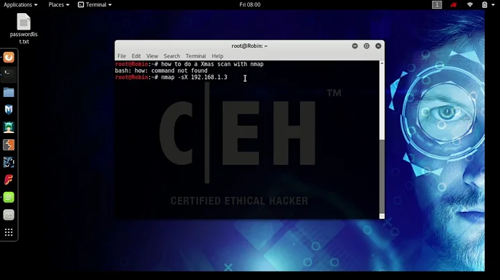 How to do a simple Xmas Scan with nmap in Kali Linux
