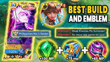 WTF DAMAGE!! GLOBAL XAVIER 95% WINRATE NEW SECRET BRUTAL 1 SHOT DAMAGE BUILD!! 😱(MUST TRY) | MLBB