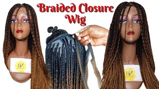 How To: Custom Pre-Order Ombre Box Braid Wig On 4x4 Lace Closure