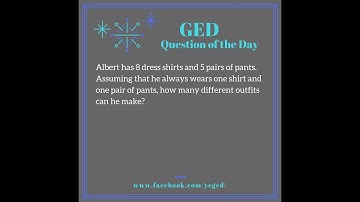 GED QOD: Counting Word Problem Example 1