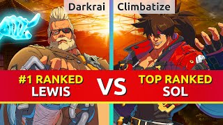 GGST ▰ Darkrai (#1 Ranked Goldlewis) vs Climbatize (TOP Ranked Sol). Guilty Gear Strive