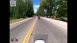 Rodando un tramo de la RP92. Vista Flores. Tunuyán. Mendoza