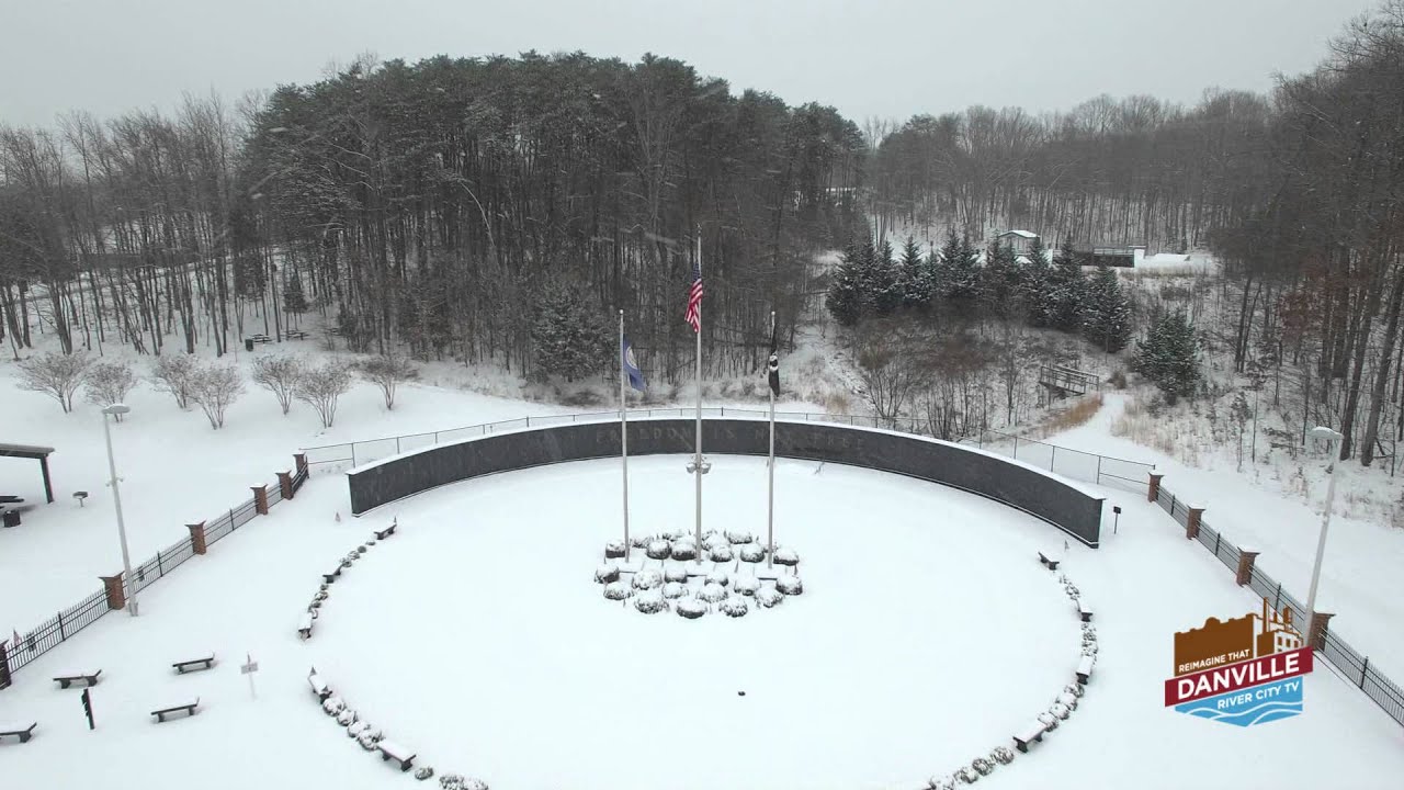 Danville, Virginia Aerial Snow Footage River City TV YouTube