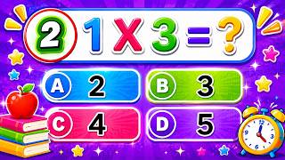 Maths Quiz for Kids  Multiplication Tables Quiz  Fun Quiz Time