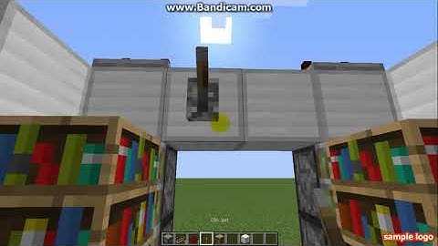Cách làm cửa bí mật sau kệ sách minecraft