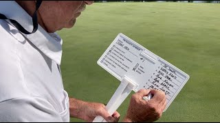 See Innovations | Proximity Marker Golf Sign - Dry Erase and Permanent Marker Use