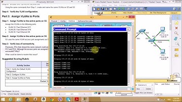 3.2.1.7 Packet Tracer - Configuring VLANs