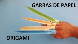 Cómo hacer unas Garras de papel - Origami