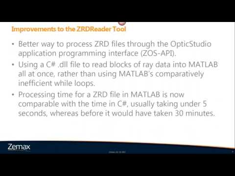 Accessing the Ray Database with the ZOS-API using MATLAB