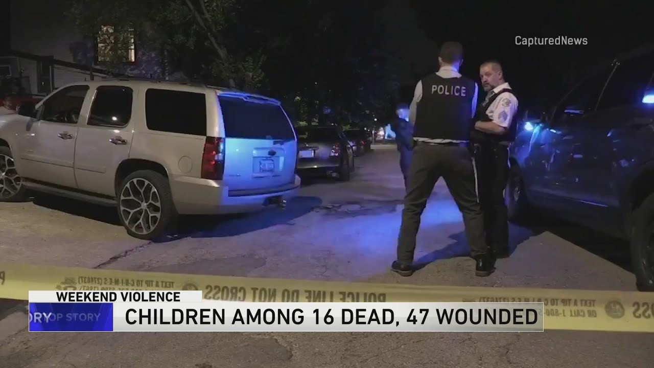 Children among 16 dead, 47 wounded in Chicago weekend shootings