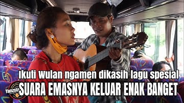 Ikuti Wulan pengamen suara emas ngamen dibus...!!!bikin melongo suara emasnya wow banget