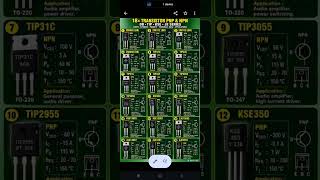 18x Transistor PNP & NPN Guide: DB, TIP, KSE, & JJE Series Codes, Symbols, and Technical Data