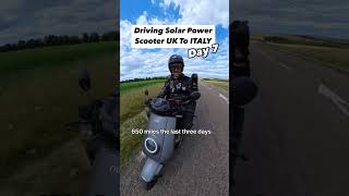 UK to Italy on a solar powered electric scooter, Day 7