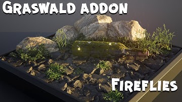 Blender - Fireflies - Graswald addon
