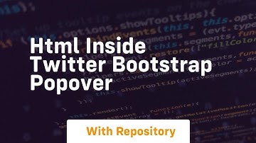 html inside twitter bootstrap popover