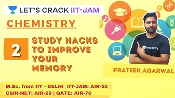 Study Hacks to Improve Your Memory | Target IIT-JAM 2021 | Prateek Agarwal