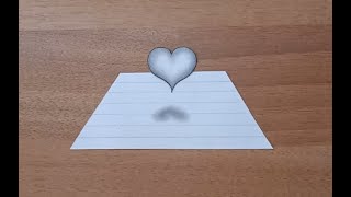 كيفية رسم قلب ثلاثي الأبعاد
