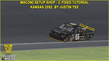 iRacing Fixed NASCAR Series Tutorial: C Fixed Trucks at Kansas 23S2. Maconi Setup Shop