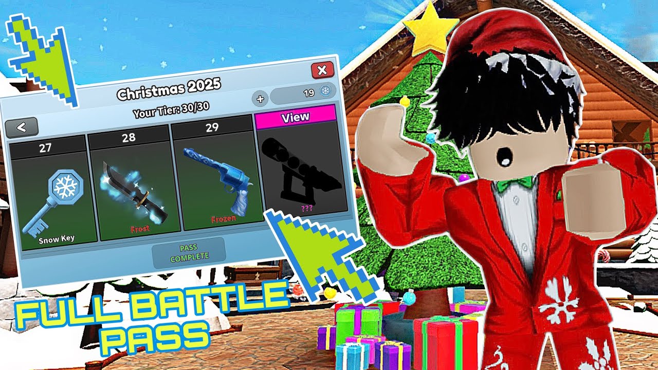 🎅ПРОШЕЛ ВЕСЬ НОВОГОДНИЙ БАТЛ ПАСС В ММ2! FULL BATTLE PASS! РОЖДЕСТВО УЖЕ В ИГРЕ!🎄 