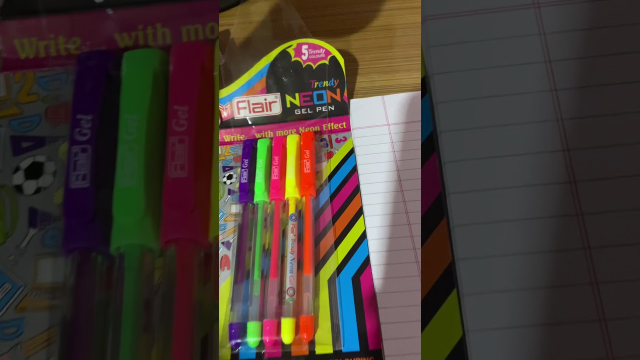 Flair Trendy Neon Gel Pens – The Ink Inquisition