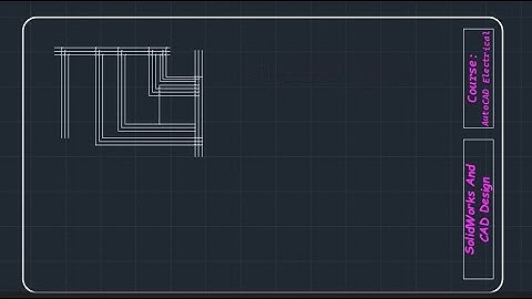 AutoCAD Electrical Tutorial 01 - Multiple Wire Drawing