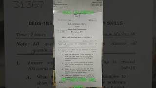 BEGS 183 ENGLISH FOR IGNOU.     previous years question paper