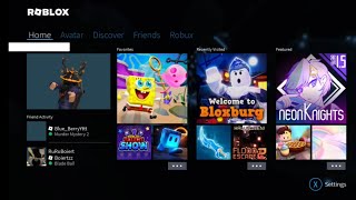 Roblox Xbox One Menu Screen Before it gets removed
