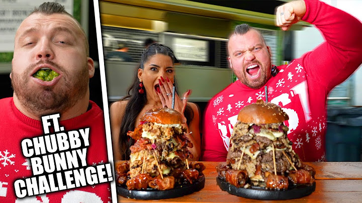 HOW FAST CAN YOU EAT 5000 CALORIES?!?! - (Chubby Bunny Challenge) - Eddie Hall