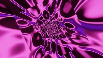Abstract Background Video 4k VJ LOOP NEON Tunnel Wave Metallic Pink Purple Black RGB Screensaver