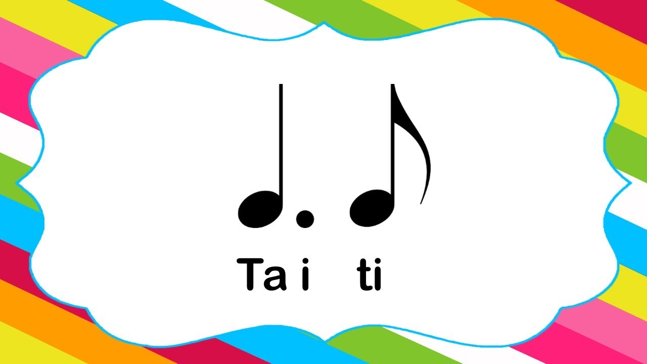 Ritmograma negra amb punt (Tai-ti)