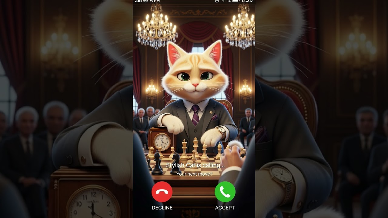 Stylish Cat is calling 