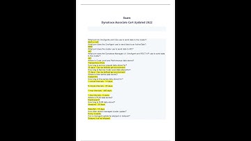 Dynatrace Associate Cert Updated 2022