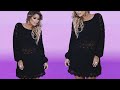 PONTO FANTASIA EM CROCHÊ 2 EM 1 DO VESTIDO MANGA SOLTA DA CÍRCULO