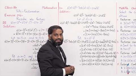 Class 8 - Mathematics - Chapter 14 - Lecture 05 -  Ex #14b (Q18-20), MCQs 14 - Allied School