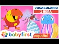 Vocabulario para Niños | Huevos Surpresas con Larry | Aprende Animales | BabyFirst TV Español