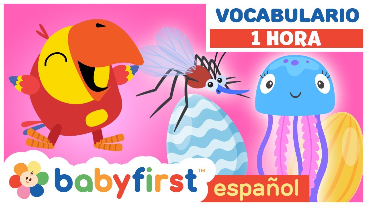 Vocabulario para Niños | Huevos Surpresas con Larry | Aprende Animales | BabyFirst TV Español