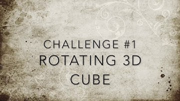 30 Minute Coding Challenge #1 Rotating 3D Cube Using HTML and CSS Only